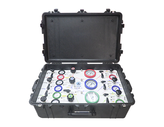 Three diver portable panel, D040